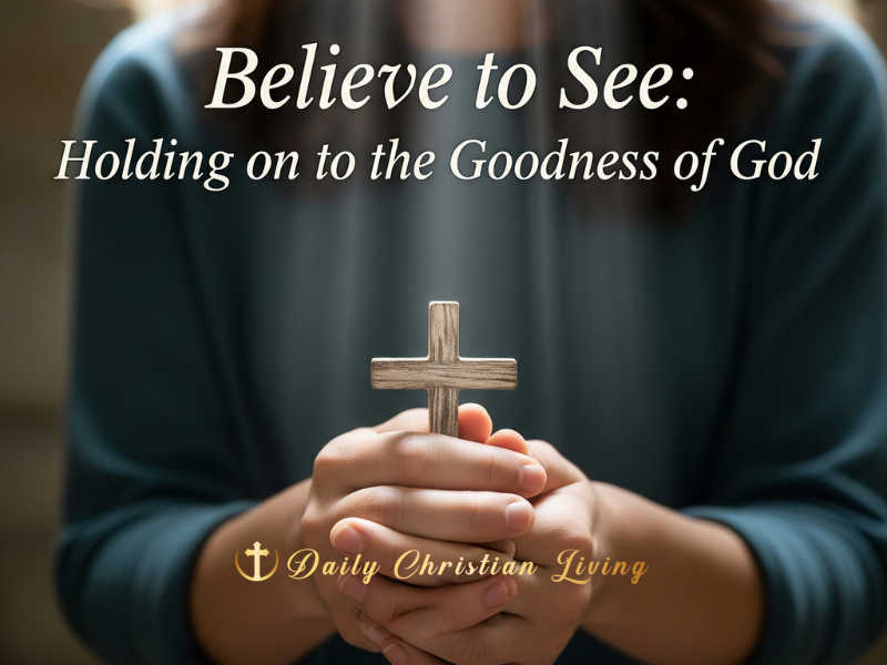 Believe to See: Holding on to the Goodness of God
