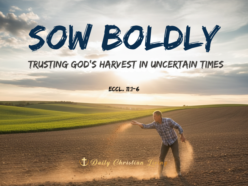 Sow Boldly: Trusting God's Harvest in Uncertain Times (Eccl. 11:1-6)