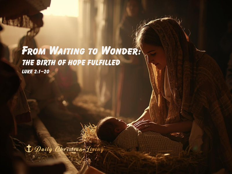 From Waiting to Wonder: The Birth of Hope Fulfilled (Luke 2:1–20)