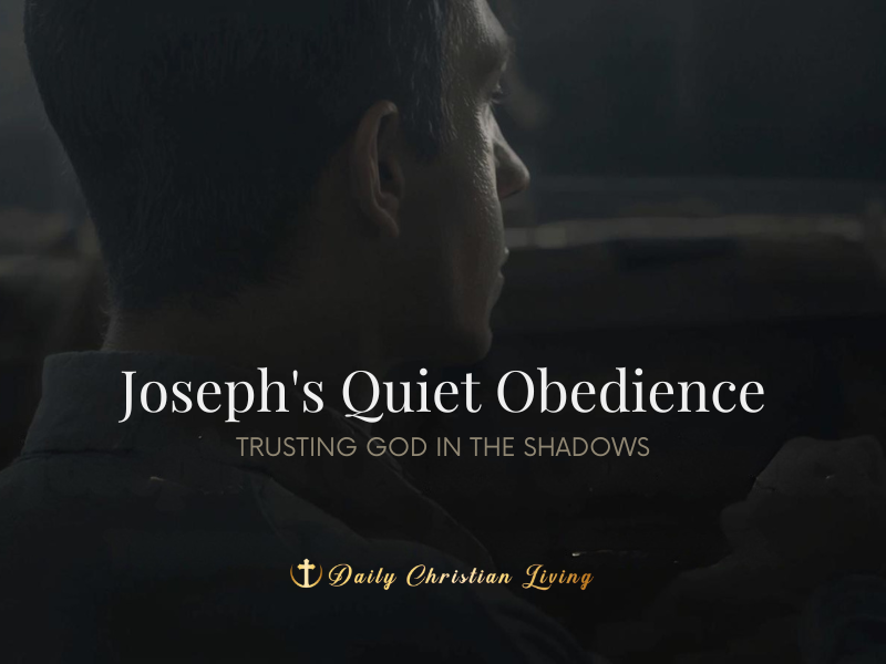 Joseph's Quiet Obedience: Trusting God in the Shadows