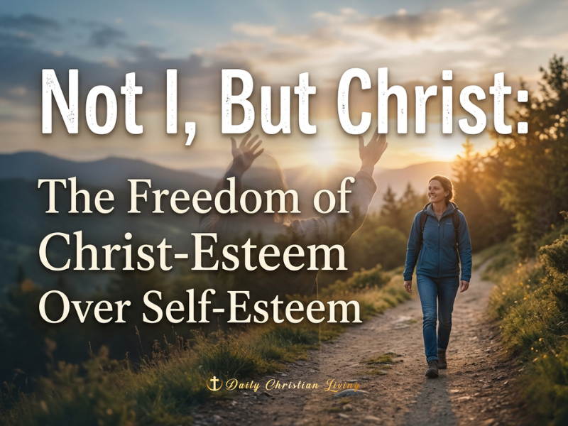 Not I, But Christ: The Freedom of Christ-Esteem Over Self-Esteem