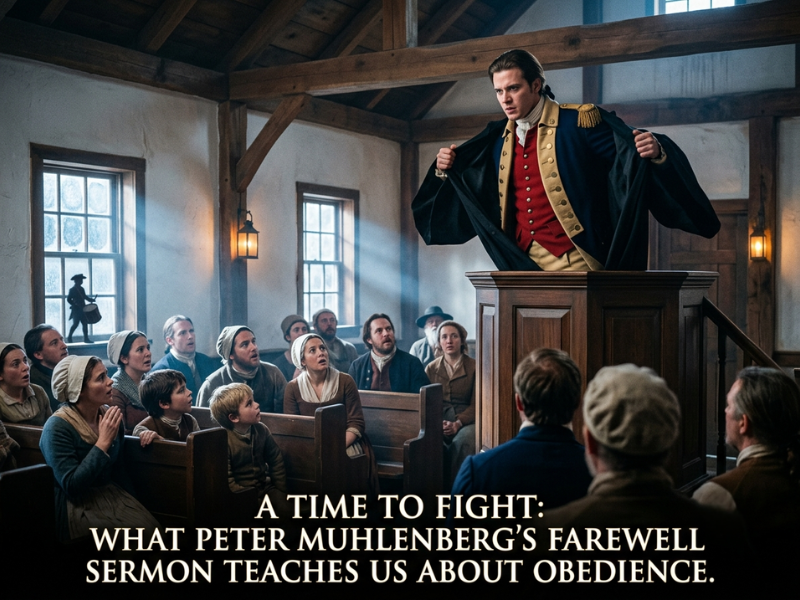 A Time to Fight: What Peter Muhlenberg’s Farewell Sermon Teaches Us About Obedience