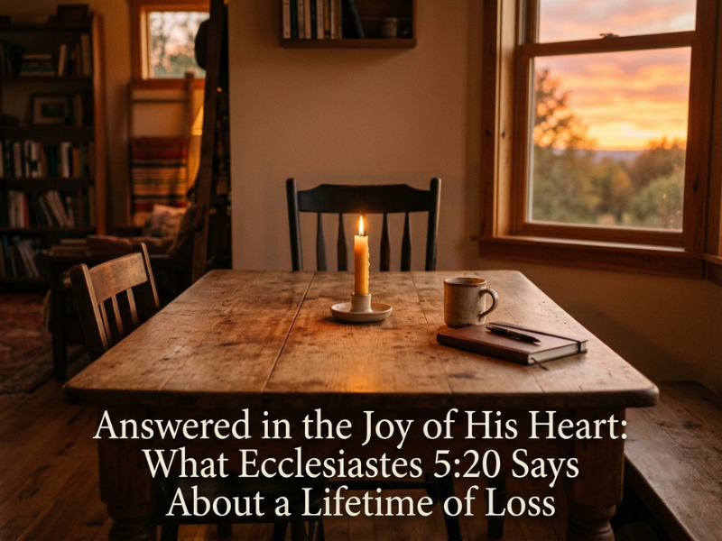 Answered in the Joy of His Heart: What Ecclesiastes 5:20 Says About a Lifetime of Loss
