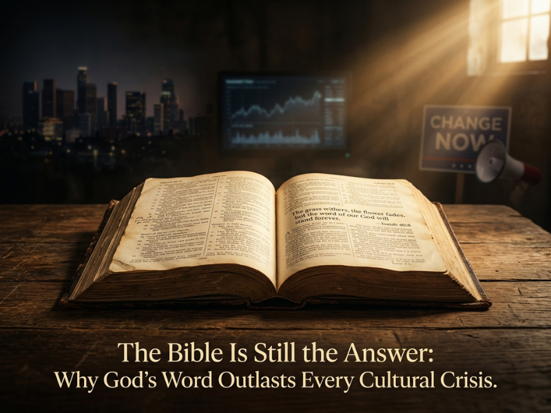 The Bible Is Still the Answer: Why God’s Word Outlasts Every Cultural Crisis