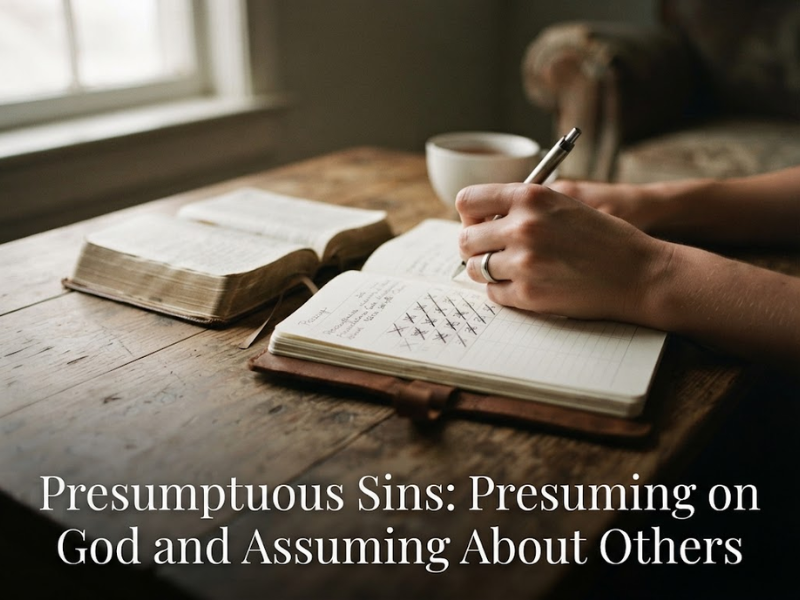 Presumptuous Sins: Presuming on God and Assuming About Others