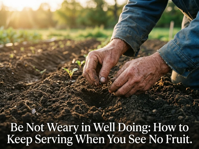 Be Not Weary in Well Doing: How to Keep Serving When You See No Fruit