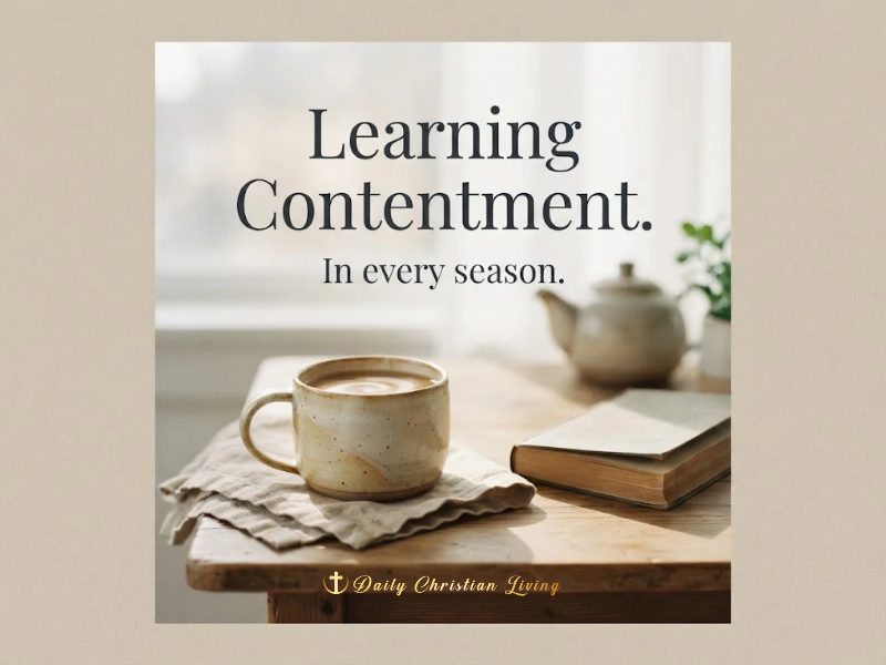 Learning Contentment: What the Bible Says About Being Content in Every Season